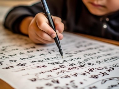二年级学生硬笔再现古诗书画之美