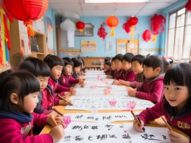 一年级硬笔书法迎新春书法展纪实