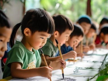绿色启蒙从笔尖开始，一年级书法教育中的低碳生活理念