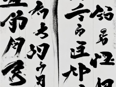 书法艺术动态演绎，4K视觉盛宴壁纸欣赏