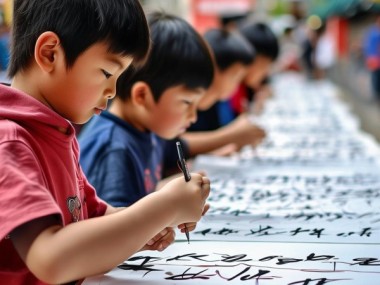 马良杯书画大赛在武汉启幕，一年级新生硬笔书法展露头角