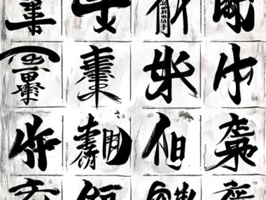 九宫格书法动态图鉴，感受书法艺术的动态魅力