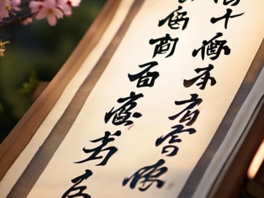 四字七行书法之美鉴赏之旅