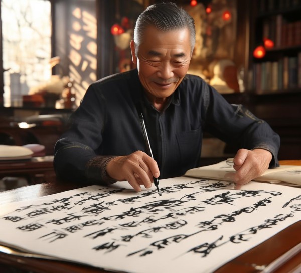 沈鸿根硬笔书法，传承与创新的艺术瑰宝,沈鸿根硬笔书法，传承与创新的艺术瑰宝,书法,第1张