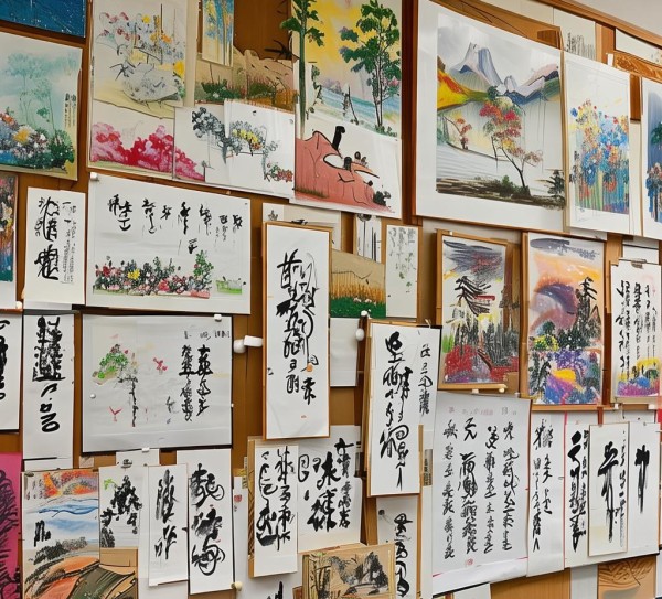 校园硬笔书画展，三年级学生才华绽放,校园硬笔书画展，三年级学生才华绽放,书法,第1张