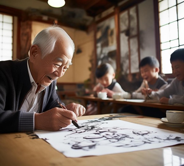 岁月流转，墨香生活——书法记录一家温馨时光,岁月流转，墨香生活——书法记录一家温馨时光,书法,第1张