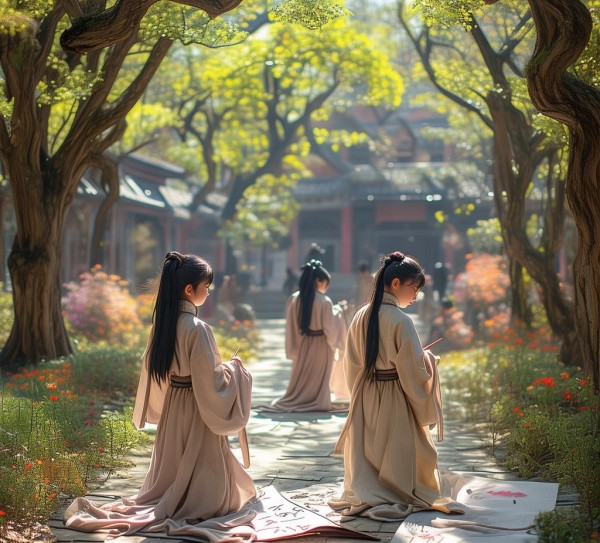 墨香校园，书法艺术下的青春足迹,墨香校园，书法艺术下的青春足迹,书法,第1张