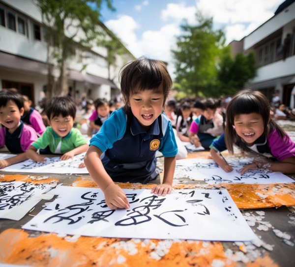 童趣盎然，校园小学生动态书法作品盛宴,童趣盎然，校园小学生动态书法作品盛宴,书法,第1张