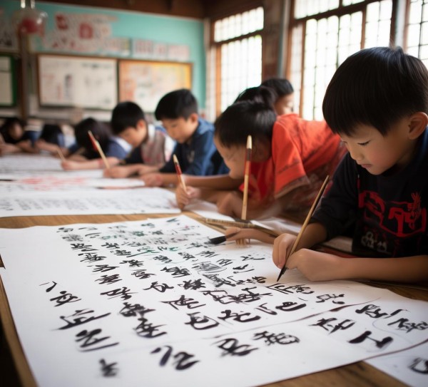 四年级学子书法之旅，青春足迹，墨香留痕,四年级学子书法之旅，青春足迹，墨香留痕,书法,第1张